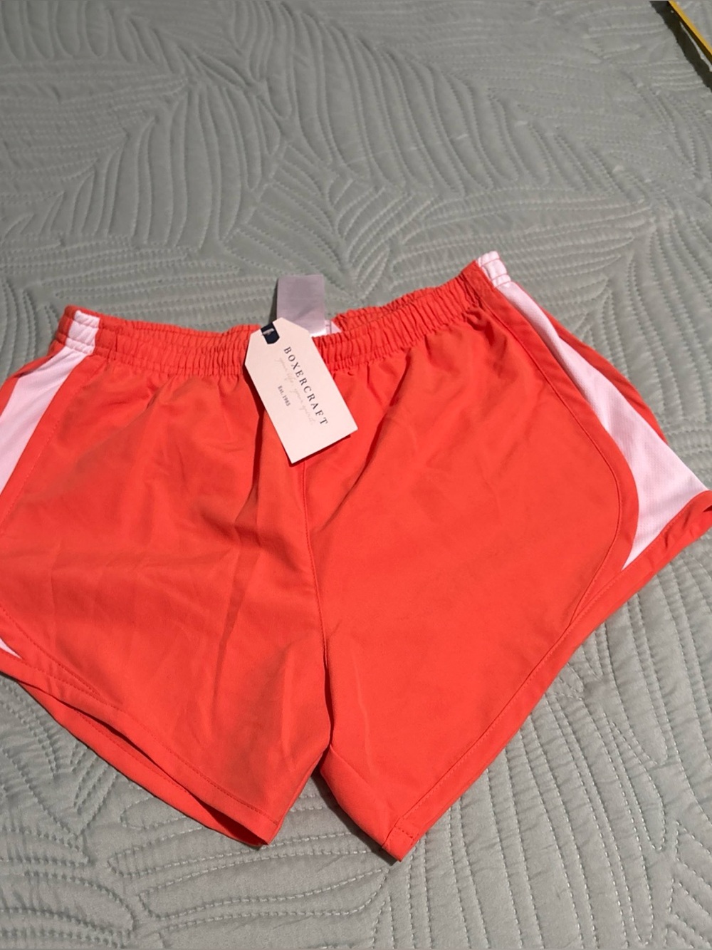 Boxercraft Womens Sport Shorts NWT Size S Orange Running Athletic